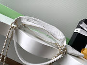 Chanel Clutch With Chain White 22x15x6cm - 4