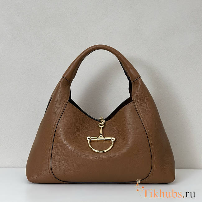 Gucci Softbit Maxi Shoulder Bag Brown 46x26x16cm - 1