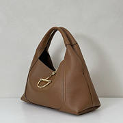 Gucci Softbit Maxi Shoulder Bag Brown 46x26x16cm - 3