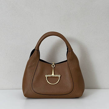 Gucci Softbit Medium Top Handle Bag Brown 27.5x21x16cm