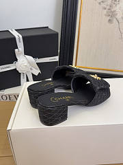 Chanel Denim Black Sandal Heel 5cm - 4