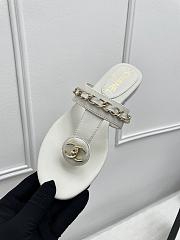 Chanel White Slides 10 - 3