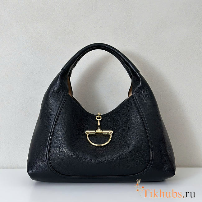 Gucci Softbit Maxi Shoulder Bag Black 46x26x16cm - 1