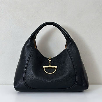 Gucci Softbit Maxi Shoulder Bag Black 46x26x16cm