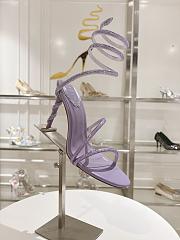 Rene Caovilla Jewel Snake With Heel Purple 10cm - 4