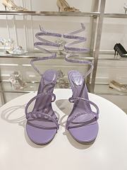 Rene Caovilla Jewel Snake With Heel Purple 10cm - 2