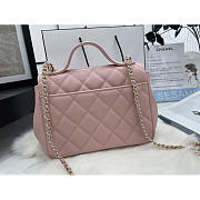 Chanel Business Affinity Bag Caviar Pink Gold 19x14x7cm - 3