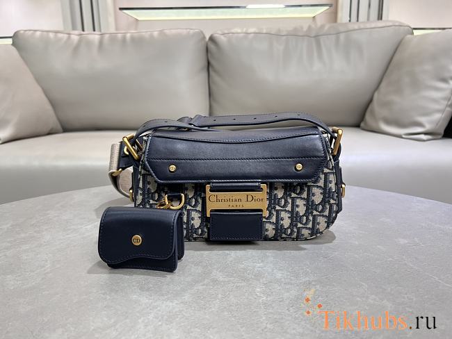 Dior Streetchic Small Bag Oblique Blue 24x12.5x5cm - 1