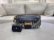 Dior Streetchic Small Bag Oblique Blue 24x12.5x5cm - 1
