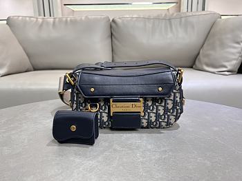 Dior Streetchic Small Bag Oblique Blue 24x12.5x5cm