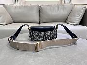 Dior Streetchic Small Bag Oblique Blue 24x12.5x5cm - 4