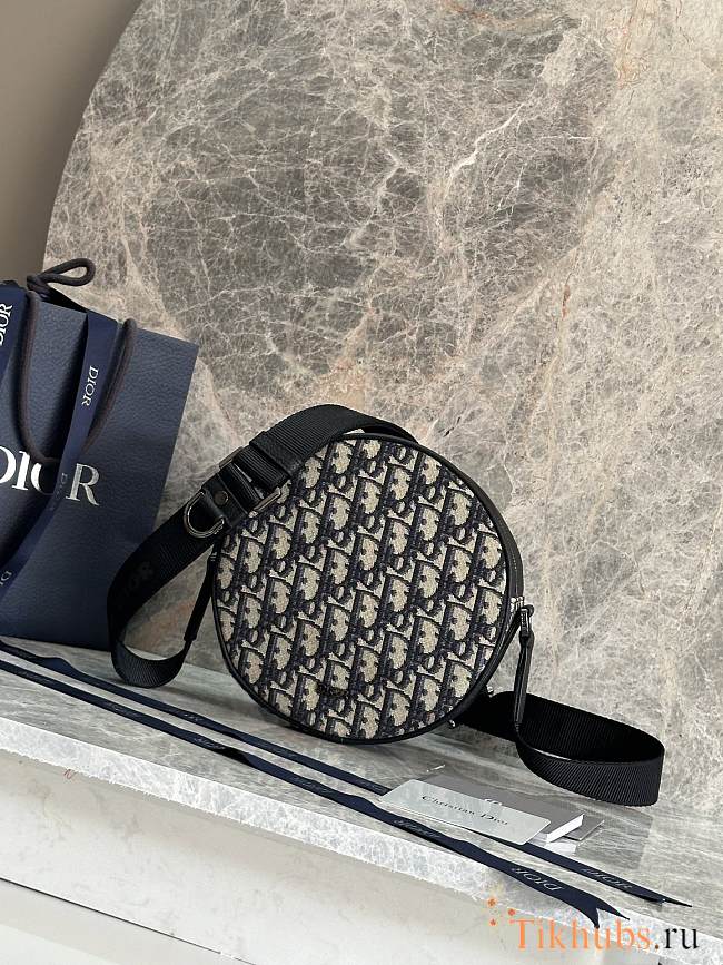 Dior Yoyo Zipped Messenger Bag Beige Black 20x20x7.5cm - 1