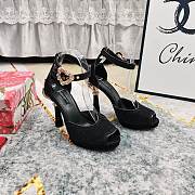 Dolce & Gabbana Crystal Pearl Heel Black 11cm - 1