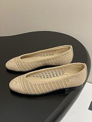 Chanel Flats Raffia Beige - 4