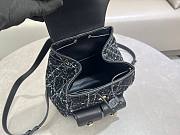Dior Medium Caro Backpack Black Tweed White 23x26.5x12.5cm - 3