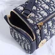 Dior East West Blue Oblique Bag 27x11x10cm - 6