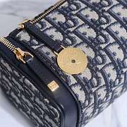 Dior East West Blue Oblique Bag 27x11x10cm - 2