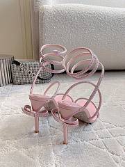 Rene Caovilla Jewel Snake With Heel Pink 10cm - 5