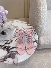 Rene Caovilla Jewel Snake With Heel Pink 10cm - 3