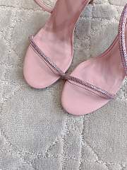 Rene Caovilla Jewel Snake With Heel Pink 10cm - 4