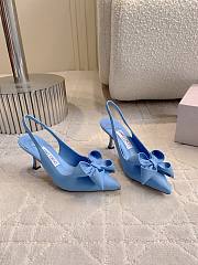 Jimmy Choo Staz Slingback 70 Dusty Blue Pumps - 1