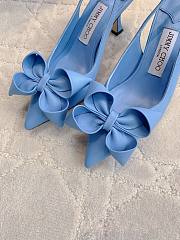 Jimmy Choo Staz Slingback 70 Dusty Blue Pumps - 5