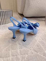 Jimmy Choo Staz Slingback 70 Dusty Blue Pumps - 4