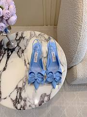 Jimmy Choo Staz Slingback 70 Dusty Blue Pumps - 3