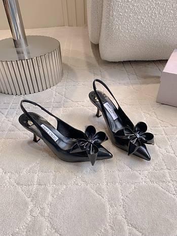 Jimmy Choo Staz Slingback 70 Dusty Black Pumps