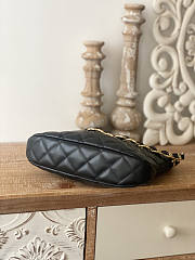Chanel Hobo Bag Black Gold Lambskin 30x26x7cm - 4