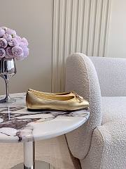 Jimmy Choo Elme Flat Gold Metallic - 5