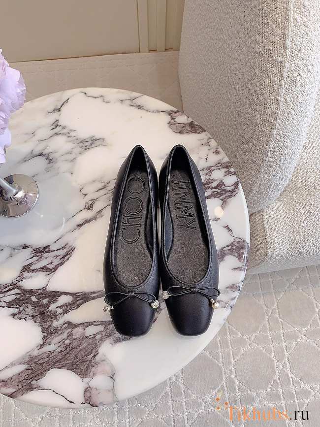 Jimmy Choo Elme Flat Black - 1