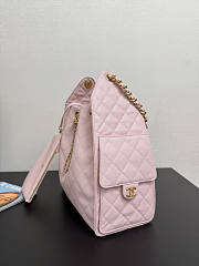 Chanel Medium 25C Hobo Bag Pink Caviar Gold 40x30x15cm - 5
