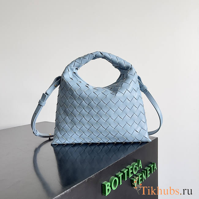 Bottega Veneta Mini Hop Blue Bag 25.5x14.5x11cm - 1