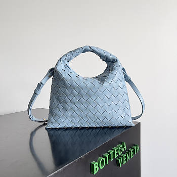 Bottega Veneta Mini Hop Blue Bag 25.5x14.5x11cm
