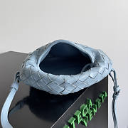 Bottega Veneta Mini Hop Blue Bag 25.5x14.5x11cm - 5