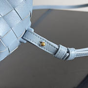 Bottega Veneta Mini Hop Blue Bag 25.5x14.5x11cm - 3