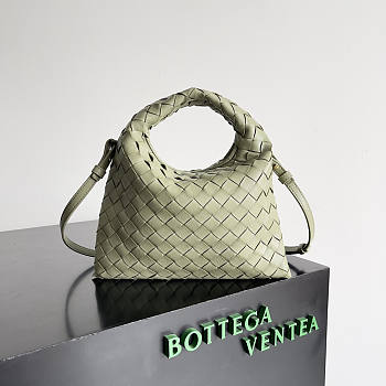 Bottega Veneta Mini Hop Green Bag 25.5x14.5x11cm