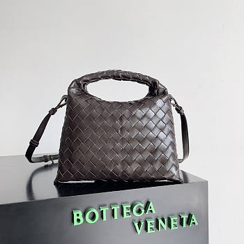 Bottega Veneta Mini Hop Brown Bag 25.5x14.5x11cm