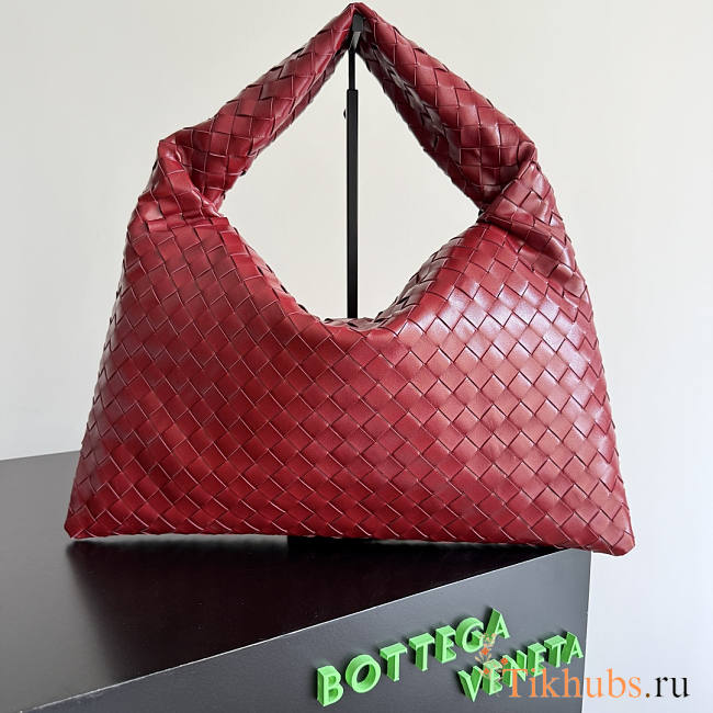Bottega Veneta Small Hop Bag Red 46x21x10cm - 1