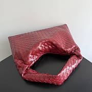 Bottega Veneta Small Hop Bag Red 46x21x10cm - 6