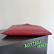 Bottega Veneta Small Hop Bag Red 46x21x10cm - 4