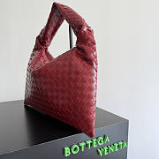 Bottega Veneta Small Hop Bag Red 46x21x10cm - 5