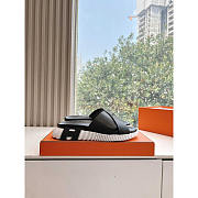 Hermes Infra Sandal Black White - 1