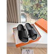 Hermes Infra Sandal Black White - 4