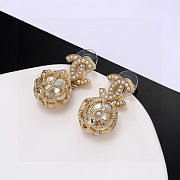 Chanel CC Earrings Light Gold - 3