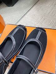 Hermes Kichu Ballet Flat Black - 4