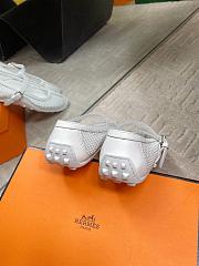 Hermes Kichu Ballet Flat White - 4