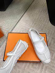 Hermes Kichu Ballet Flat White - 2