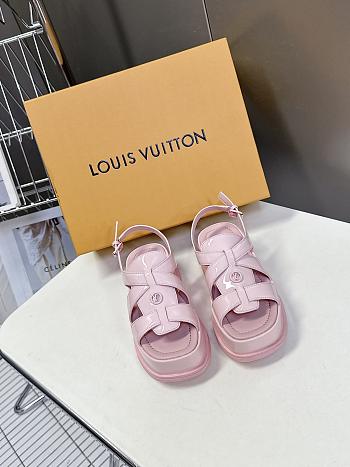 Louis Vuitton LV Maya Flatform Pink Sandal